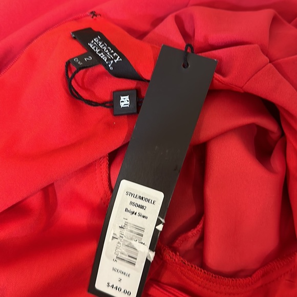 Badgley Mischka Puff Sleeve Cocktail Dress - Picture 13 of 13